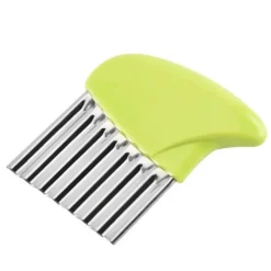 Tom Küche & Esszimmer-Gewellter Kartoffelschneider - Pommes-Frites-Zerkleinerer aus Edelstahl, Gemüseschneider