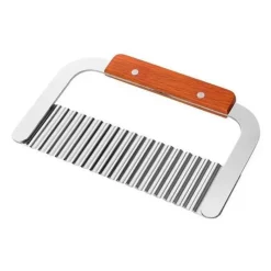 Tom Küche & Esszimmer-Gewellter Kartoffelschneider - Pommes-Frites-Zerkleinerer aus Edelstahl, Gemüseschneider