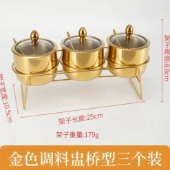 Elegance at the Table Küche & Esszimmer-Gewürzdosen-Set aus Edelstahl – Küchenaufbewahrung für Zucker, Salz, Grillzubehör