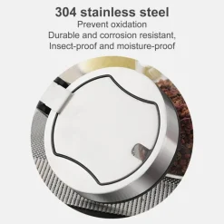 Space Savvy Küche & Esszimmer-Gewürzglas aus Glas – feuchtigkeitsbeständiger Aufbewahrungsbehälter