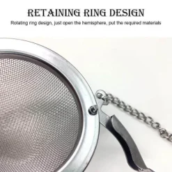 The Cozy Mug Küche & Esszimmer-Gewürzkugel aus Edelstahl – Ultrafeines Kräutersieb