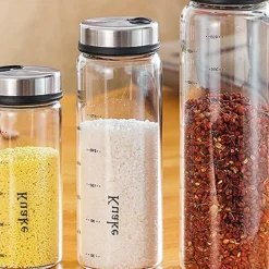 Tom Küche & Esszimmer-Gewürzstreuer aus Glas – Salz- und Pfefferstreuer