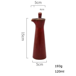 Elegance at the Table Küche & Esszimmer-Gewürztopf aus Keramik – eleganter Spender für Olivenöl, Sojasauce und Essig