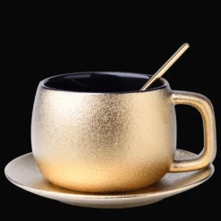 The Cozy Mug Küche & Esszimmer-Ghiberti Kaffeeset – Elegantes italienisches Kaffeeservice