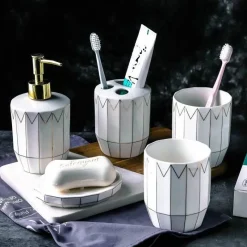 The Bath Nook Badezimmer-Gianini Bathroom Accessory Set - Elegant Home Décor Essentials