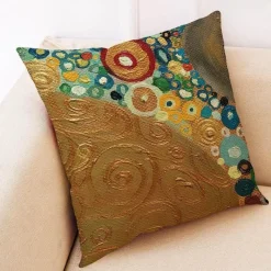 Pillow Haven Bettzeug-Ginkgo Blätter Kissenbezug - Modernes Leinenkissen für Wohndekoration