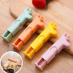 The Culinary Kit Küche & Esszimmer-Giraffen-Beutelverschlussclips – Niedliche Plastikklammern zur Lebensmittelaufbewahrung