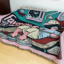 Snug u0026 Soft Bettzeug-Gitarrenjunge Decke - Boho Gemütliches Wohnzimmer Dekor