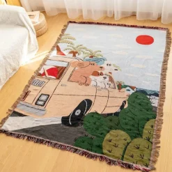 Snug u0026 Soft Bettzeug-Gitarrenjunge Decke - Boho Gemütliches Wohnzimmer Dekor