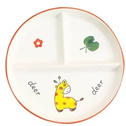 Elegance at the Table Küche & Esszimmer-Gitterteller für Kinder mit Cartoon-Motiv – Lustiges und funktionales Unterteilungsgericht für Frühstück und Snacks