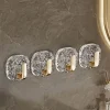 Aqua Essence Badezimmer-Glacier Acrylic Wall Hooks - Stylish Wall Storage Solutions