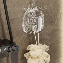 Aqua Essence Badezimmer-Glacier Acrylic Wall Hooks - Stylish Wall Storage Solutions