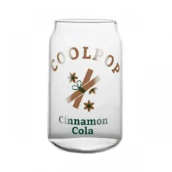 Plates u0026 More Küche & Esszimmer-Glasbecher in Dosenform mit Fruchtdruck – 350 ml für Tee, Kaffee, Milch, Bier