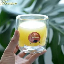 Feast u0026 Flair Küche & Esszimmer-Glasbecher mit Pandabär-Motiv – doppelwandiger, hitzebeständiger Becher für Bier und Saft