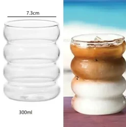 Plates u0026 More Küche & Esszimmer-Glasbecher-Set in Kürbisform – Vielseitiges Trinkgeschirr für Kaffee, Whisky, Wein, Joghurt