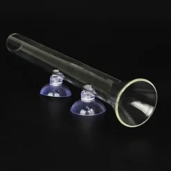 Furry Haven Haustierzubehör|Tierfütterung-Glas-Futterrohr für Aquarienfische – transparentes Fütterungsgerät