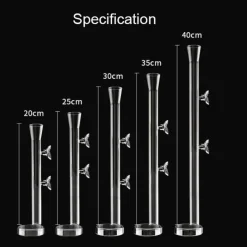 Furry Haven Haustierzubehör|Tierfütterung-Glas-Futterrohr für Aquarienfische – transparentes Fütterungsgerät