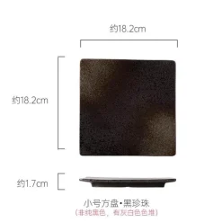 Elegance at the Table Küche & Esszimmer-Glasierte Barbecue-Flügelplatte im japanischen Stil mit Messer – Bratblech für Flügel und Fisch