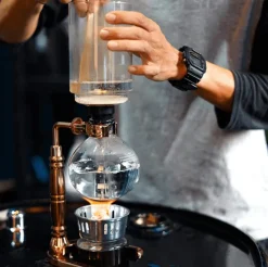 The Cozy Mug Küche & Esszimmer-Glassiphon-Kaffeemaschine – Elegantes Brühsystem