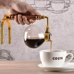 The Cozy Mug Küche & Esszimmer-Glassiphon-Kaffeemaschine – Elegantes Brühsystem