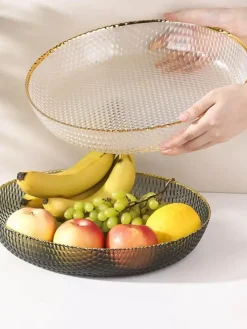 Elegance at the Table Küche & Esszimmer-Glasteller zur Aufbewahrung von Obst und Snacks – Elegantes Wohnzimmerdekor