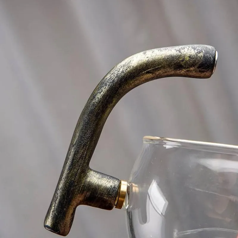 The Decor Haven Küche & Esszimmer-Golden Dragon Teekanne - Mystische Keramikteekanne