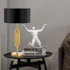 Glow u0026 Shade Beleuchtung-Golden Glow Table Lamp - Elegant Home Lighting