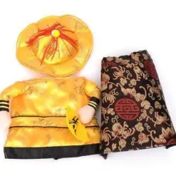 Decor Haustierzubehör-Golden King Hundekostüm - Fantasy Haustier Cosplay Outfit