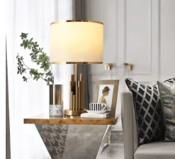 Glow u0026 Shade Beleuchtung-Golden Spire Table Lamp - Elegant Stylish Home Lighting