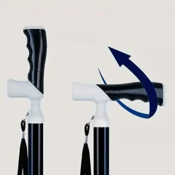 Decor Mobilitäts- Und Support-Tools|Outdoor-Artikel-Goldener leichter Wanderstock für Senioren und Wandern im Freien