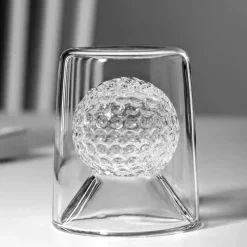 Plates u0026 More Küche & Esszimmer-Golfballbecher aus Borosilikatglas – Doppelbecher aus dickem Glas