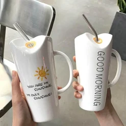 The Cozy Mug Küche & Esszimmer-Good Vibes Elegante Keramiktassen