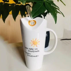 The Cozy Mug Küche & Esszimmer-Good Vibes Elegante Keramiktassen