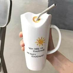 The Cozy Mug Küche & Esszimmer-Good Vibes Elegante Keramiktassen