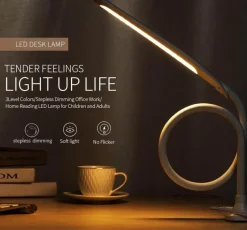 Comfort u0026 Style Beleuchtung-Gooseneck Clip-On Desk Lamp - Dimmable Adjustable Task Light