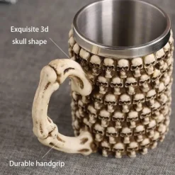 Plates u0026 More Küche & Esszimmer-Gothic Drachenritter Totenkopf Bierkrug - Halloween Weihnachtskrug