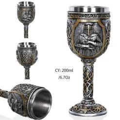 Feast u0026 Flair Küche & Esszimmer-Gothic Dragon King Edelstahlkelch - 200 ml Weinglas