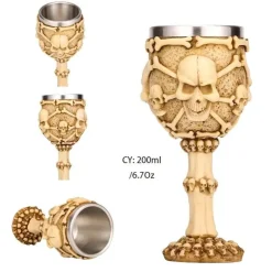 Feast u0026 Flair Küche & Esszimmer-Gothic Dragon King Edelstahlkelch - 200 ml Weinglas