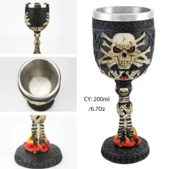 Feast u0026 Flair Küche & Esszimmer-Gothic Dragon King Edelstahlkelch - 200 ml Weinglas