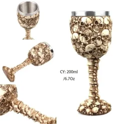 Feast u0026 Flair Küche & Esszimmer-Gothic Dragon King Edelstahlkelch - 200 ml Weinglas