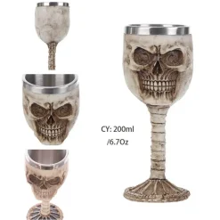 Feast u0026 Flair Küche & Esszimmer-Gothic Dragon King Edelstahlkelch - 200 ml Weinglas