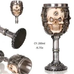 Feast u0026 Flair Küche & Esszimmer-Gothic Dragon King Edelstahlkelch - 200 ml Weinglas