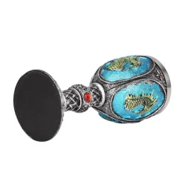 Feast u0026 Flair Küche & Esszimmer-Gothic Dragon King Edelstahlkelch - 200 ml Weinglas