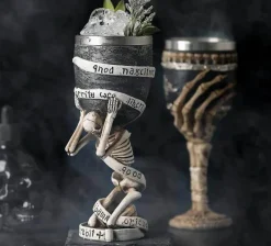 The Cozy Mug Küche & Esszimmer-Gotischer Totenkopfkelch - Cocktail-Trinkgeschirr aus Edelstahl