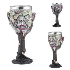 The Cozy Mug Küche & Esszimmer-Gotischer Totenkopfkelch - Cocktail-Trinkgeschirr aus Edelstahl
