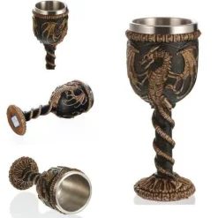 The Cozy Mug Küche & Esszimmer-Gotischer Totenkopfkelch - Cocktail-Trinkgeschirr aus Edelstahl