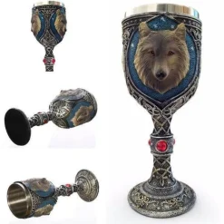 The Cozy Mug Küche & Esszimmer-Gotischer Totenkopfkelch - Cocktail-Trinkgeschirr aus Edelstahl