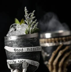 The Cozy Mug Küche & Esszimmer-Gotischer Totenkopfkelch - Cocktail-Trinkgeschirr aus Edelstahl