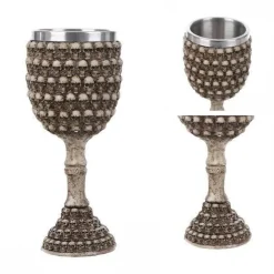 The Cozy Mug Küche & Esszimmer-Gotischer Totenkopfkelch - Cocktail-Trinkgeschirr aus Edelstahl