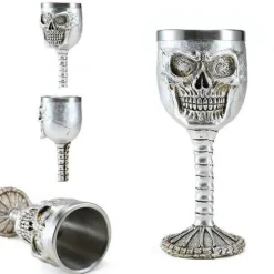 The Cozy Mug Küche & Esszimmer-Gotischer Totenkopfkelch - Cocktail-Trinkgeschirr aus Edelstahl